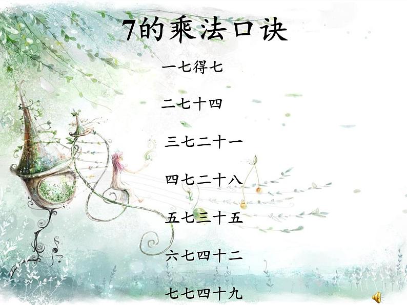 人教版小学数学二年级上册 6.1 7的乘法口诀(20)课件(19张ppt)第5页