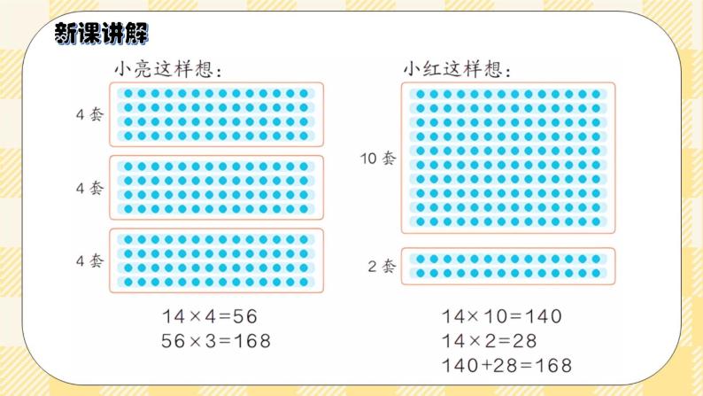 人教版小学数学三年级下册4.3《两位数乘两位数的笔算乘法（不进位）》课件+教案04