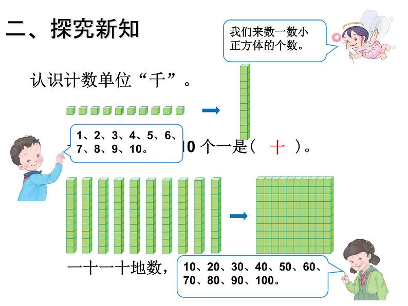 人教版小学数学二年级下册 七.万以内数的认识 1.1000以内数的认识 课件1第3页