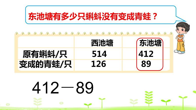 北师大版数学二年级下册 5.5 小蝌蚪的成长(课件)第6页