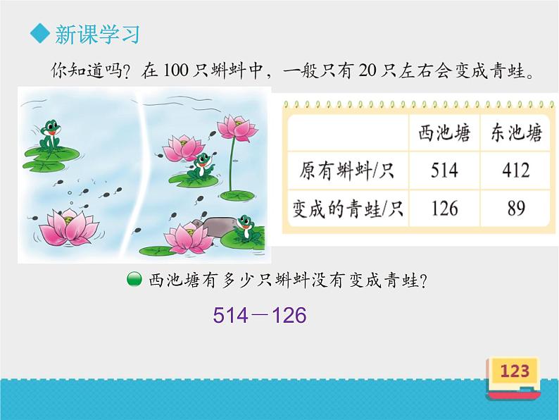 北师大版数学二年级下册 5.5 小蝌蚪的成长(1)(课件)05