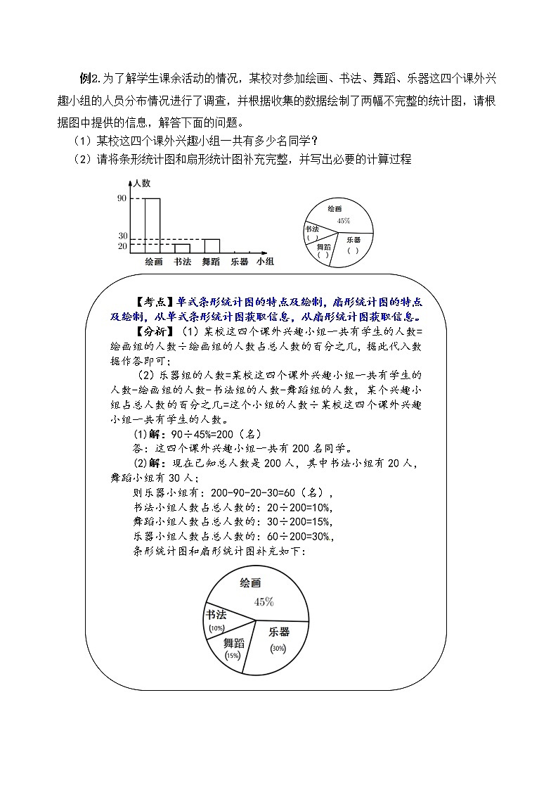 苏教版数学六年级下册第一单元《 扇形统计图》学习力提升练习卷第2页
