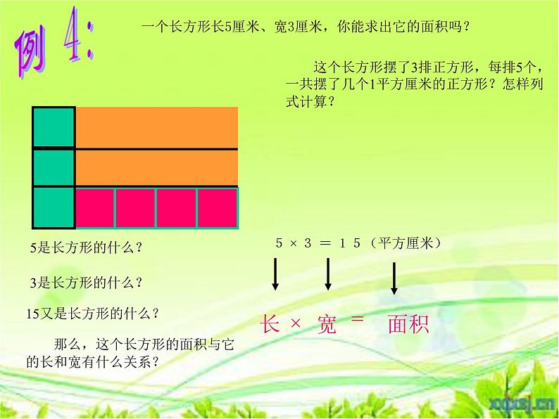 人教版小学数学三年级下册 五、面积 2、长方形、正方形面积的计算 课件1第6页