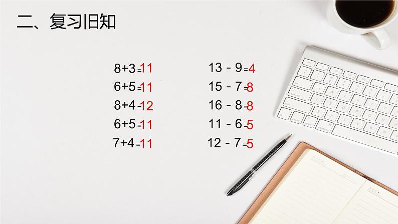 2.3十几减5、4、3、2 人教版数学一年级下册3课件PPT第3页