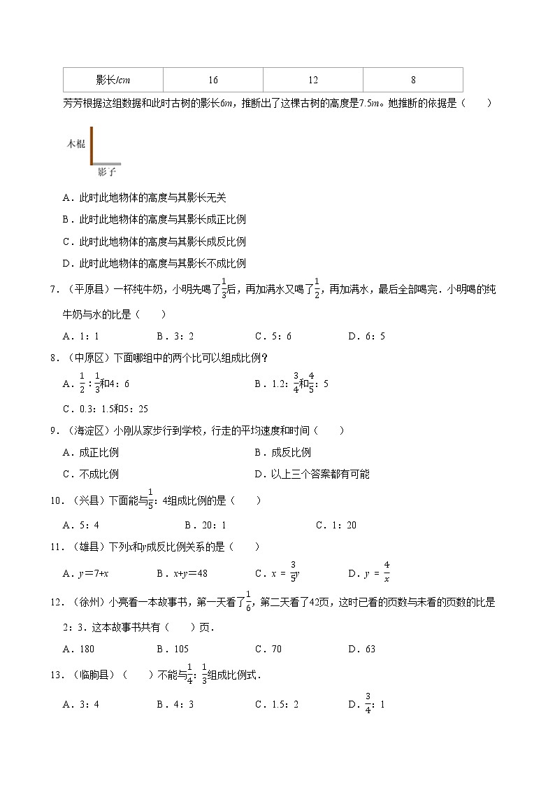 北师大版数学六年级下 第十讲 总复习—数与代数(二)提升版(教师版+学生版)学案03