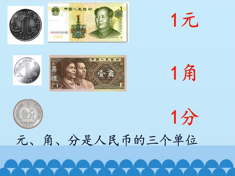 青岛版(五四制)一年级下册 五 小小存钱罐——人民币的认识-_(课件)第3页