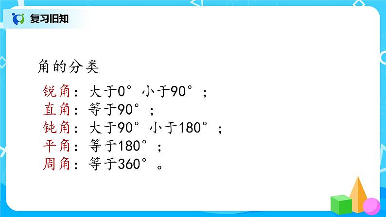 2022年秋季数学北师大版四年级上册《角的度量(二)》PPT课件第2页