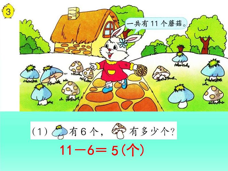 苏教版数学一年级下册 一 20以内的退位减法 十几减6、5、4、3、2(课件)第6页