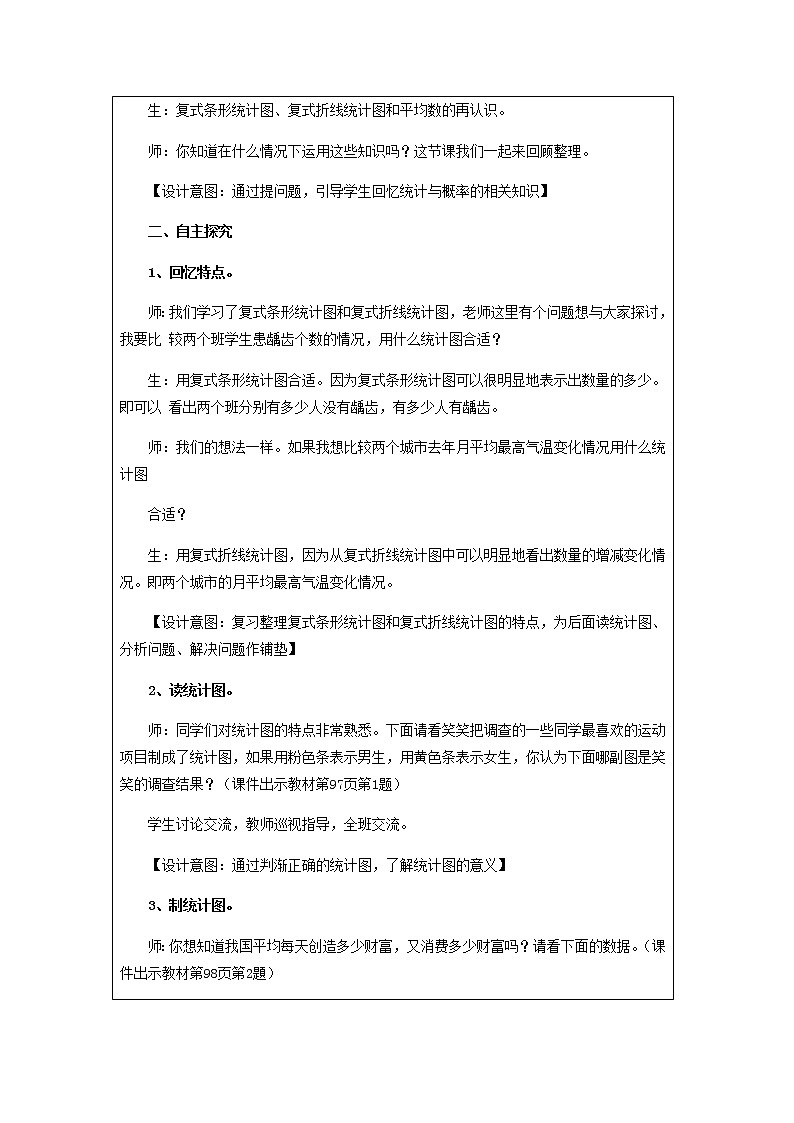 北师版数学五年级下册第八单元《数据的表示和分析》课时教案02