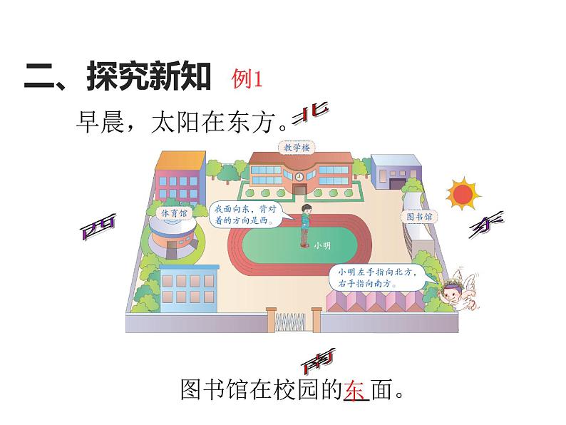 三年级下册数学课件 - 8 认识方向 北京版(共25张PPT)08