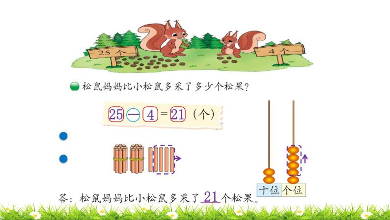 1下数学北师大精品课件第2课时  采松果04