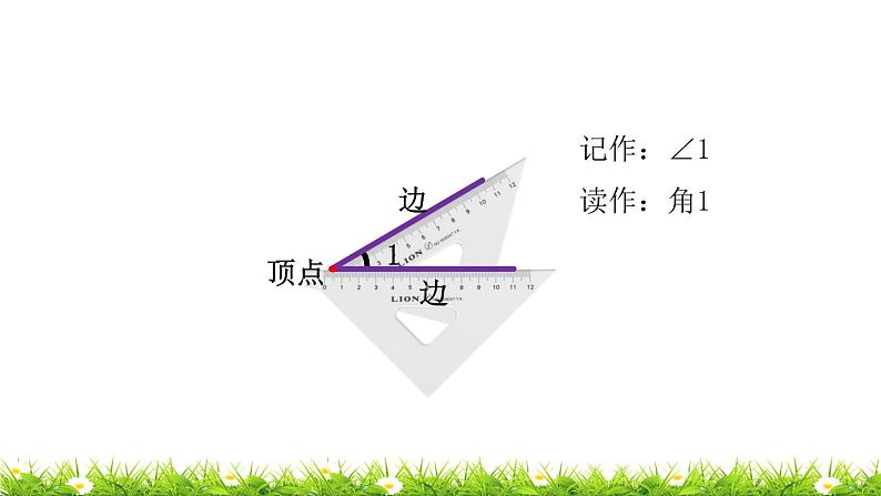 2下数学北师大精品课件第1课时 认识角第3页