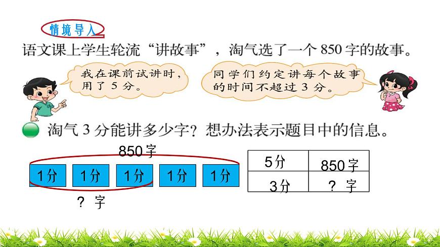 3下數(shù)學(xué)北師大精品課件第8課時 講故事第2頁