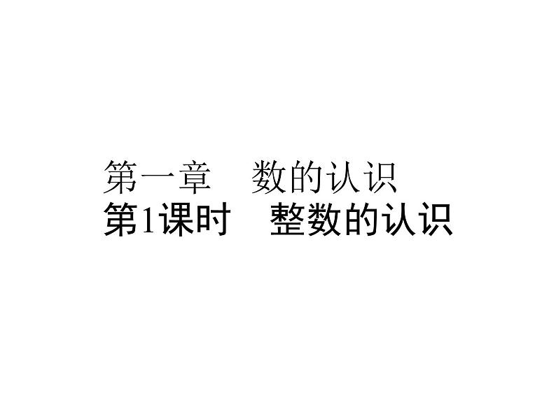 小升初数学系列课件-第1课时 整数的认识 l (通用版,含答案) (共53张PPT)01