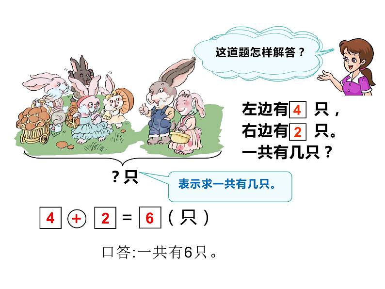 一年级数学上册课件-5.1 6和7加法解决问题(46)-人教版 11张第5页
