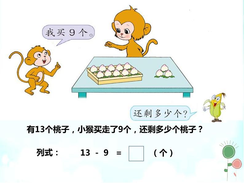 一年级数学下册课件-1.1十几减9(共23张PPT)-苏教版第4页