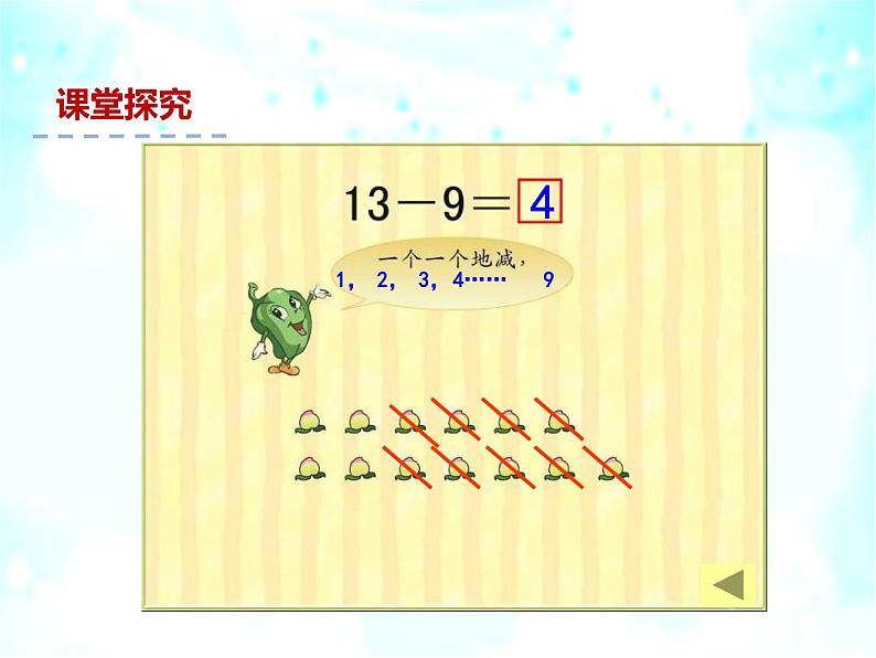 一年级数学下册课件-1.1十几减9(共23张PPT)-苏教版第5页