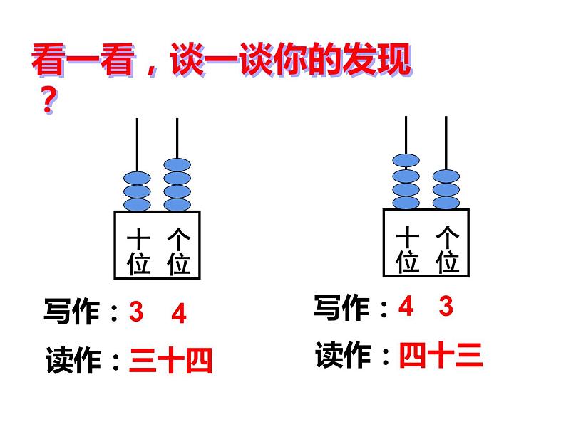 一年级下册数学课件-1.2 写数 读数(135)-西师大版 9张04