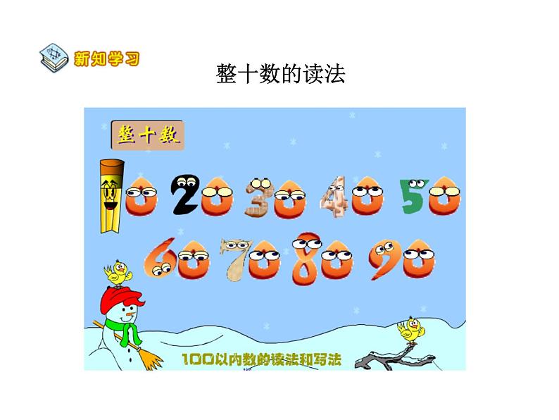 一年级下册数学课件-1.2 写数 读数 - 西师大版(共11张PPT)第4页