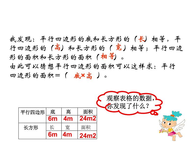 五年级数学上册课件-6.1 平行四边形的面积18-人教版(共14张PPT)第4页