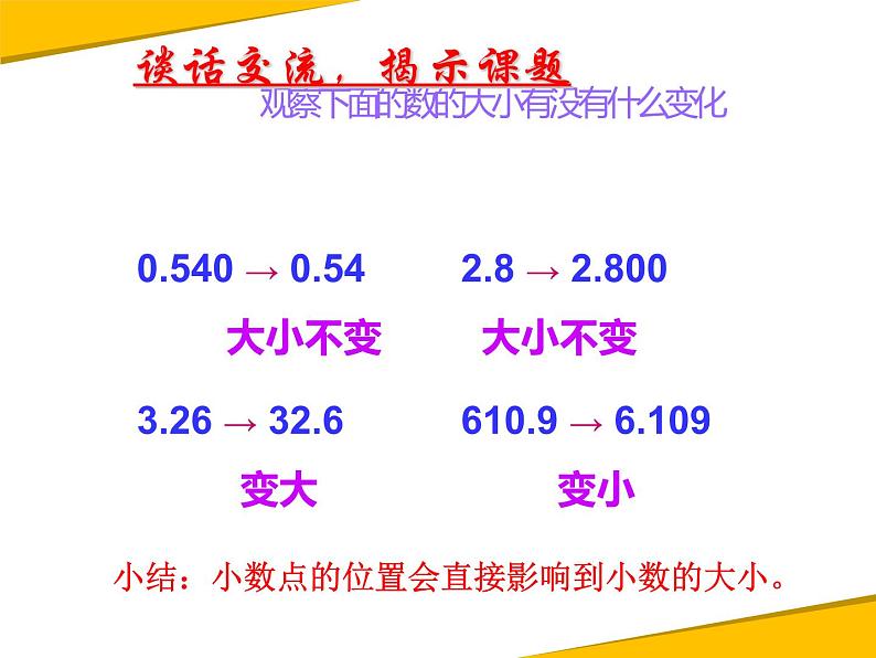 人教版小学数学四年级下册 四.小数的意义和性质 3.小数点移动引起小数大小的变化 课件02
