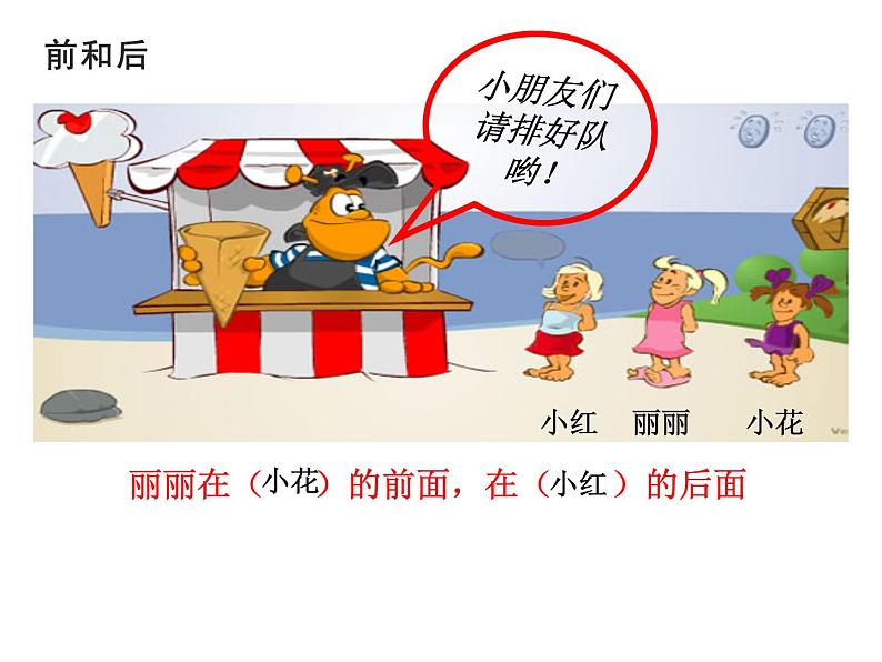 一年级下册数学课件-2 位置 - 西师大版(共15张PPT)第6页
