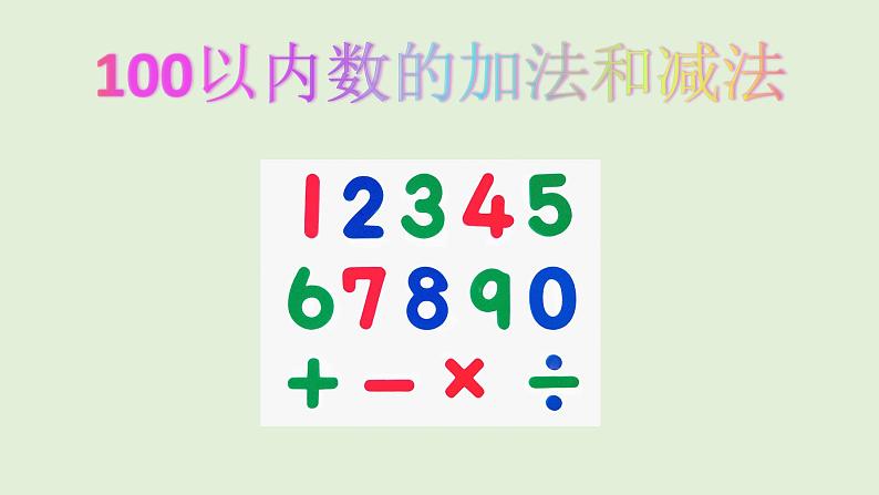 人教版二年级数学上册 第2单元复习01 课件第2页