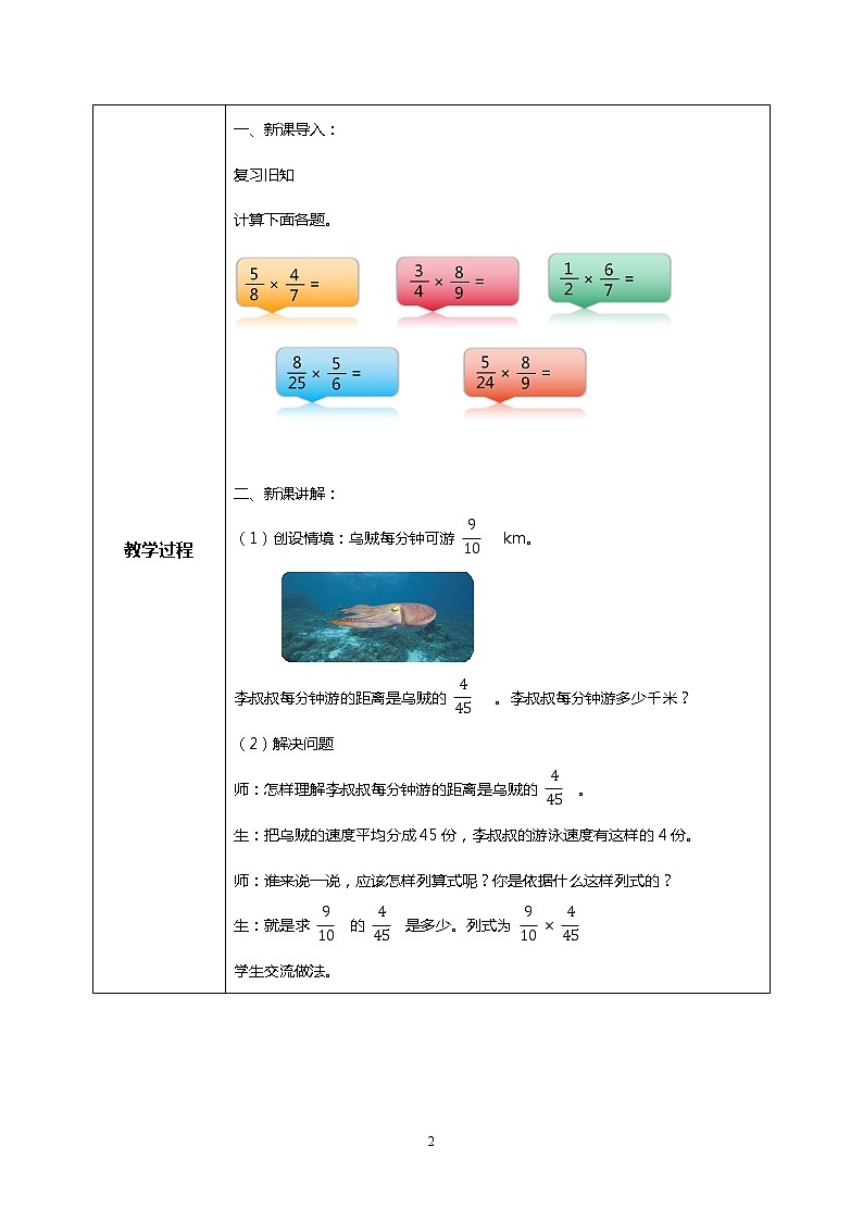 人教版小学数学六年级上册1.4《分数乘分数(2)》PPT课件+教学设计+同步练习02