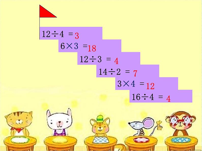 二年级下册数学课件-2.3 有余数的除法 除法竖式|冀教版02