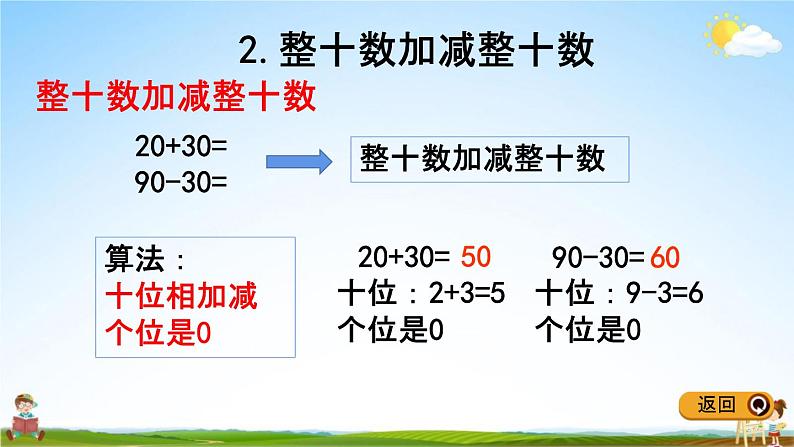 冀教版一年级数学下册《整理与评价2 100以内数的加减法》教学课件PPT第4页