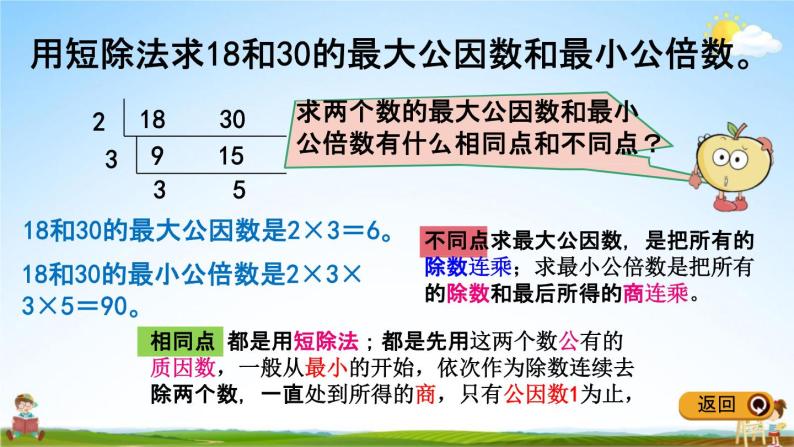 冀教版五年级数学下册《2-5 求两个数的最小公倍数》教学课件PPT07