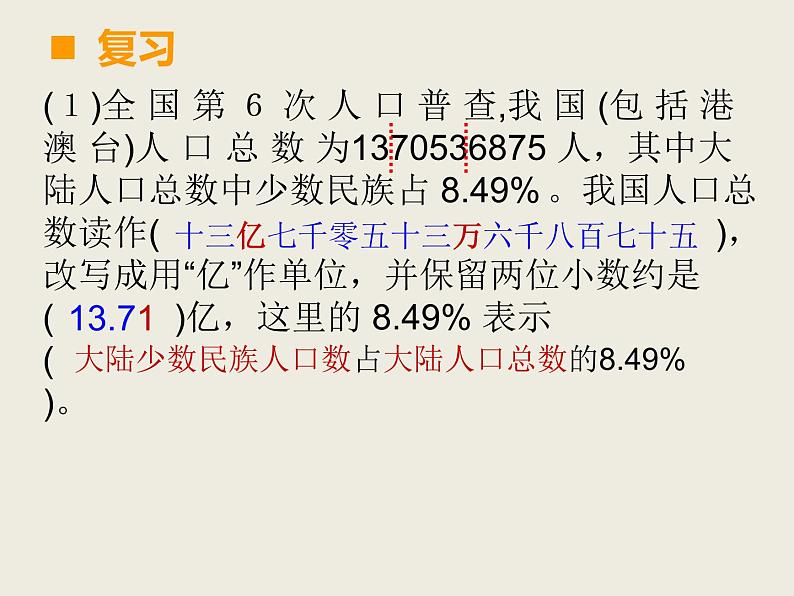 小学数学西师大版六年级下 总复习 数与代数 数的认识(2) 课件第2页