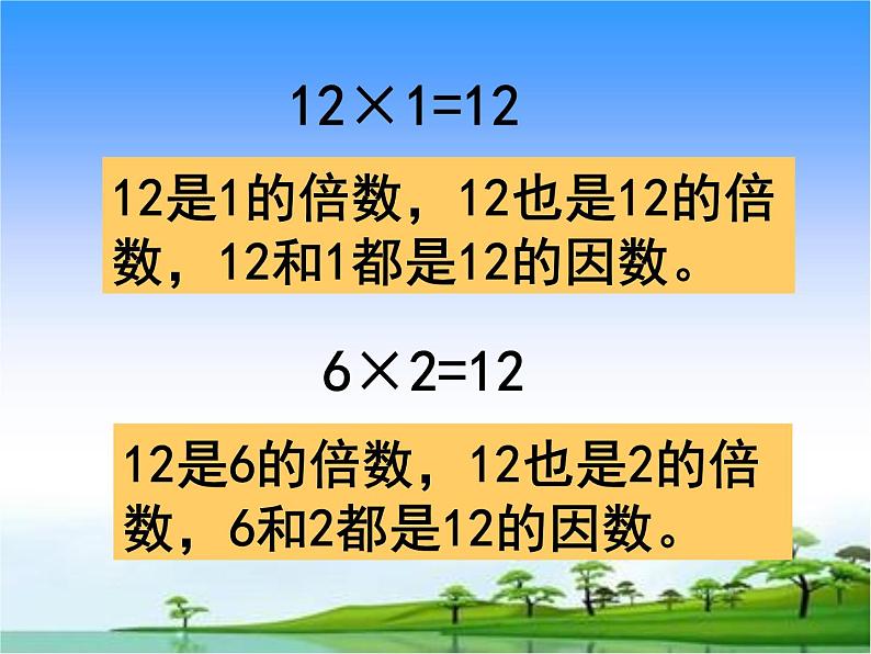 苏教版五下数学 3.1因数和倍数的认识 课件05