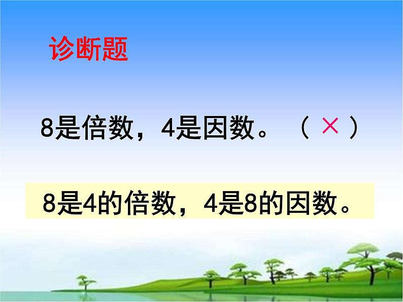 苏教版五下数学 3.1因数和倍数的认识 课件08