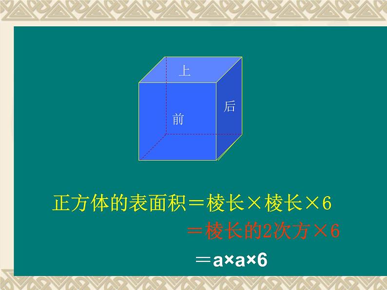 冀教版小学数学五下 3.3长方体和正方体的表面积 课件07