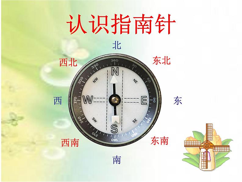 冀教版小学数学三下 3.2认识东北、西北、东南、西南 课件第4页