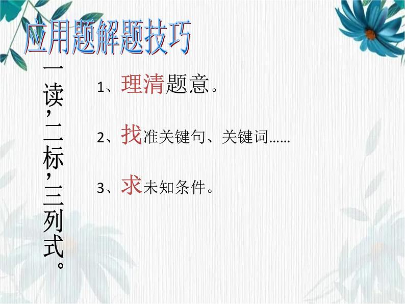分数(百分数)应用题 解决问题复习 小学数学专题复习课件PPT第2页
