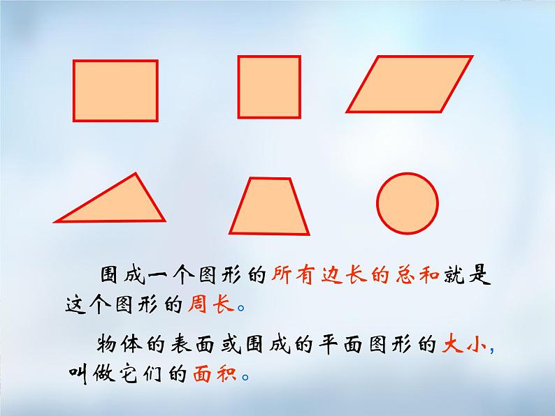 平面图形的周长和面积 复习课课件PPT03