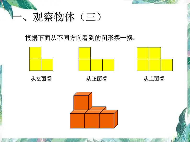 总复习——图形与几何(观察物体 长方体和正方体 图形的运动)复习 优质课件第3页