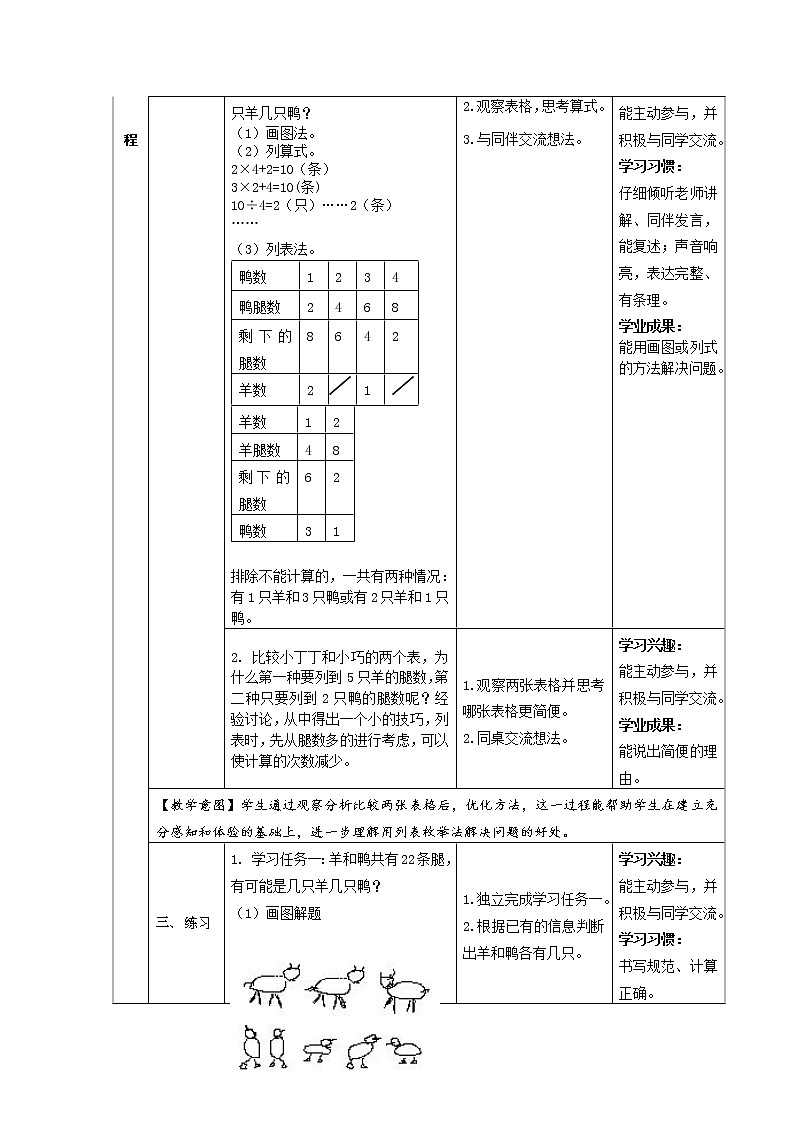 二年级下册数学教案-7.5 数学广场-列表枚举 ▏沪教版 (10)02