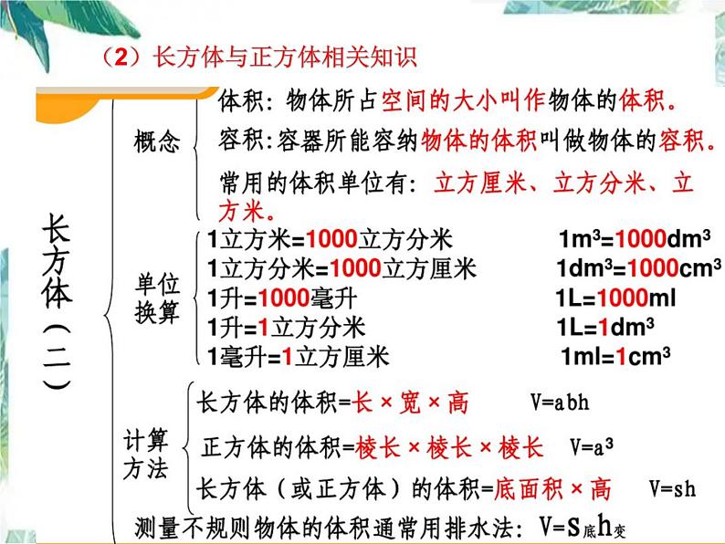 北师大版五年级下册期中考试题型复习课件PPT07