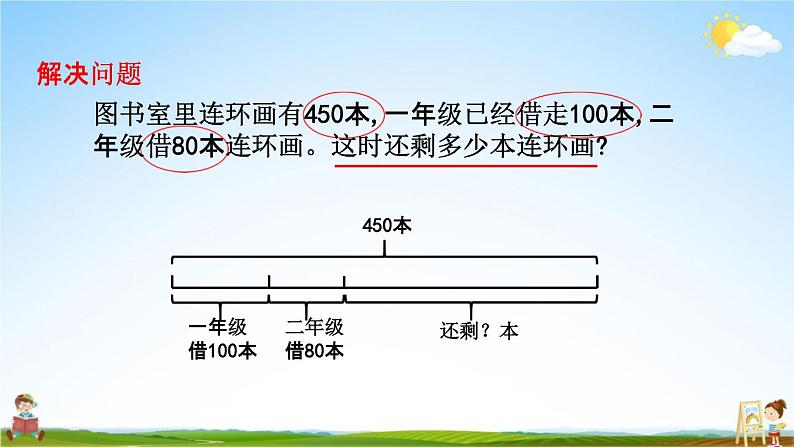 北京课改版二年级数学下册《11-3 万以内的加减、解决问题》课堂教学课件PPT06
