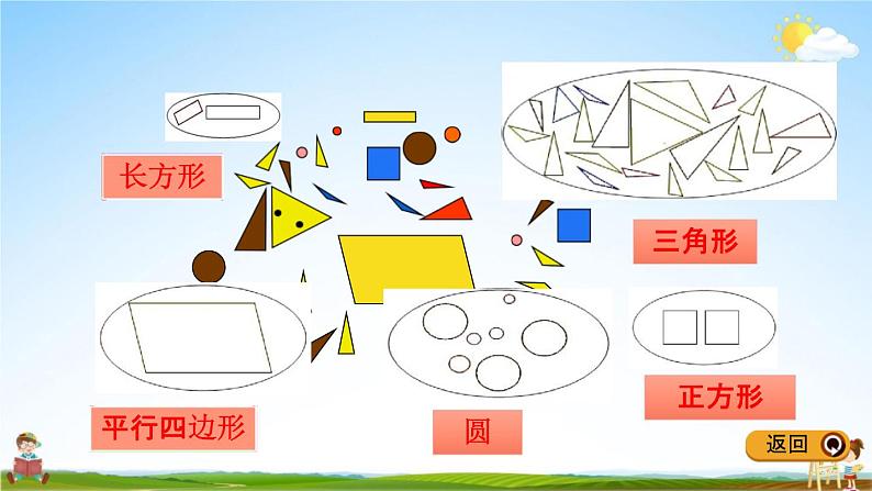 青岛版五年制数学一年级下册《3-1 平面图形的认识》课堂教学课件PPT第4页