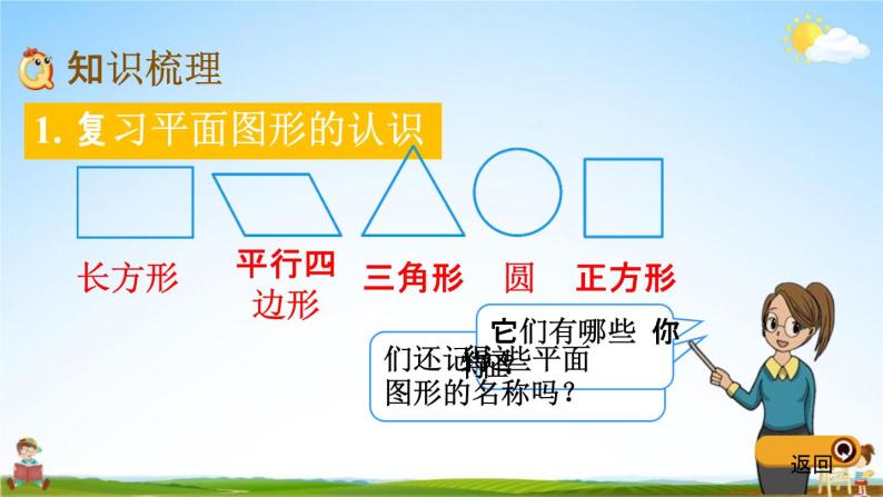 青岛版五年制数学一年级下册《10-5 认识平面图形、厘米和米》课堂教学课件PPT04