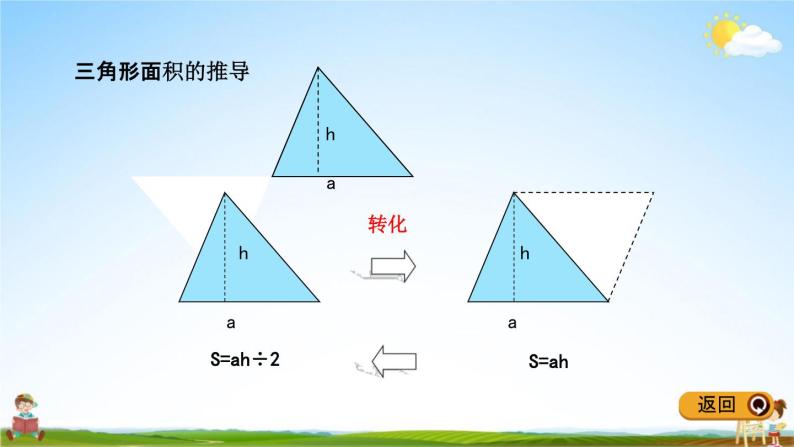 青岛版五年制数学五年级下册《总复习2-2 平面图形的周长和面积》课堂教学课件PPT07