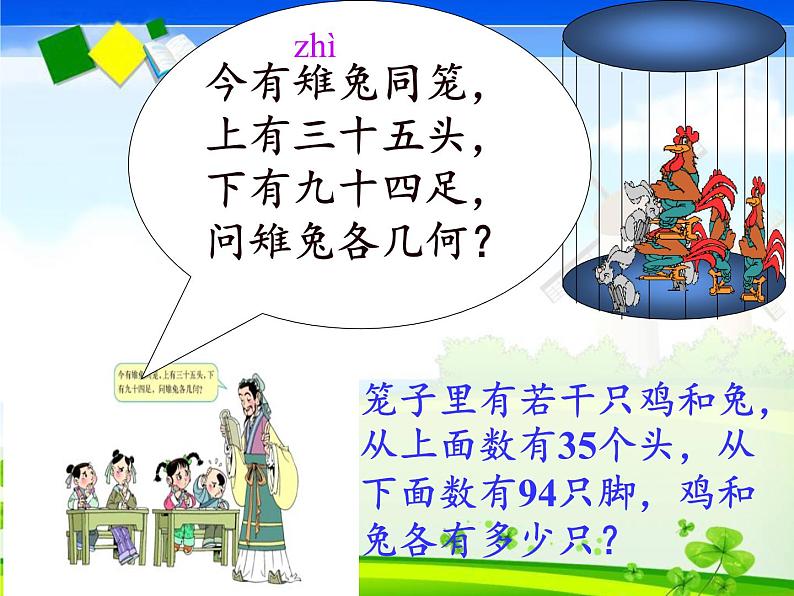 四年级数学下册课件-9 数学广角——鸡兔同笼43-人教版第3页