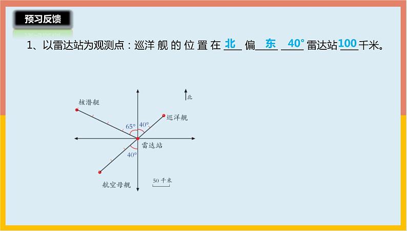 5.1用方向和距离描述物体的位置(课件)-2021-2022学年数学六年级下册04
