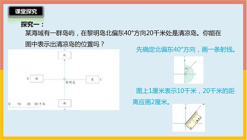 5.2根据方向和距离在平面图上表示物体的位置(课件)-2021-2022学年数学六年级下册第6页