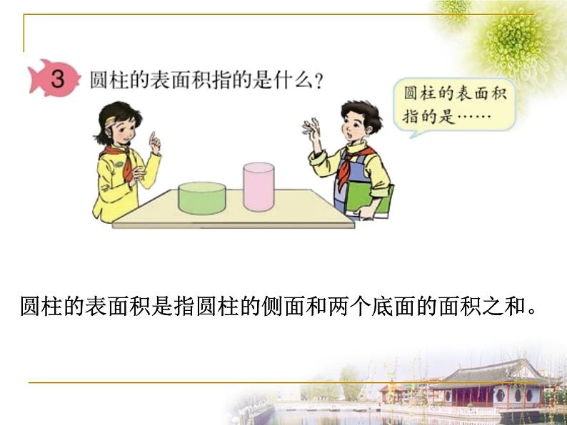 六年级下册数学课件-2.1 圆柱的表面积 ︳西师大版03