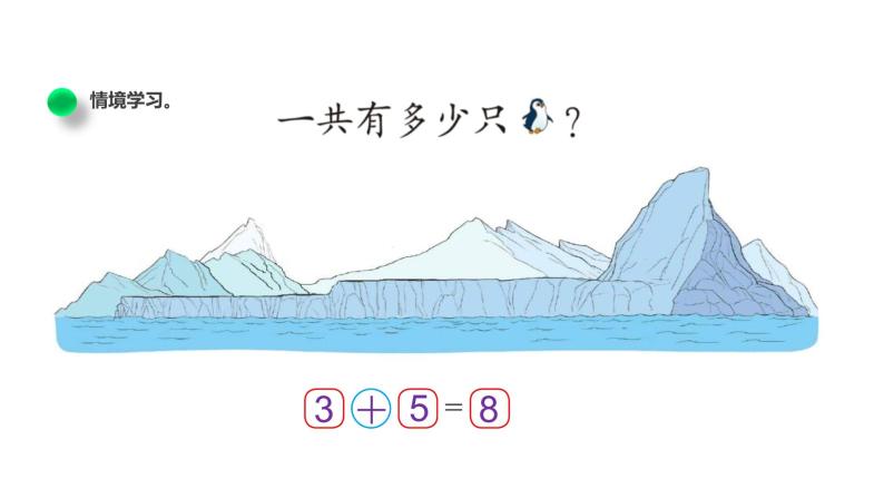 小学数学 北师大版 一年级上册《加与减——可爱的企鹅》部优课件04